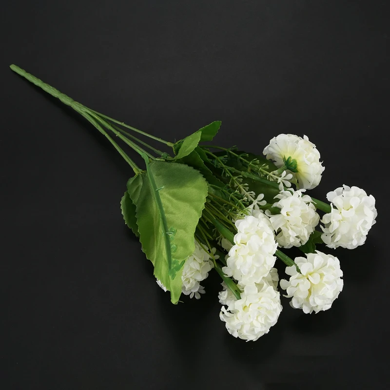 9 Heads 1 Bouquet Artificial Chrysanthemum Silk Flowers Floral Home Garden Decor Color:White | Дом и сад