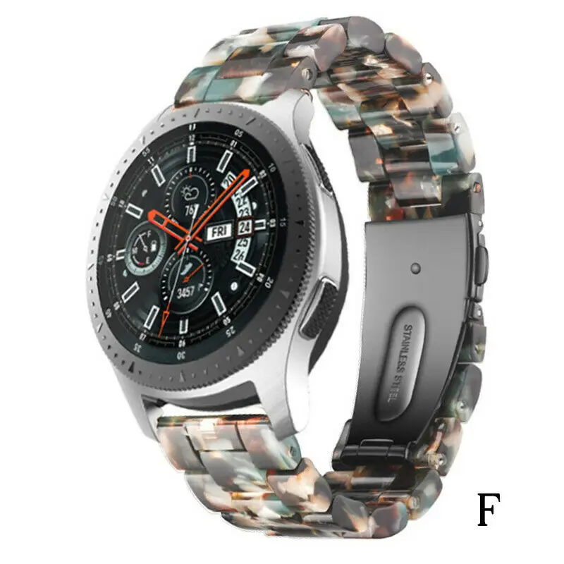 F Быстросъемный резиновый ремешок для часов для samsung Galaxy Watch S3/S2 Galaxy 42 мм/46 мм/gear S3/S2/Active Ticwatch 2/E - Цвет ремешка: F