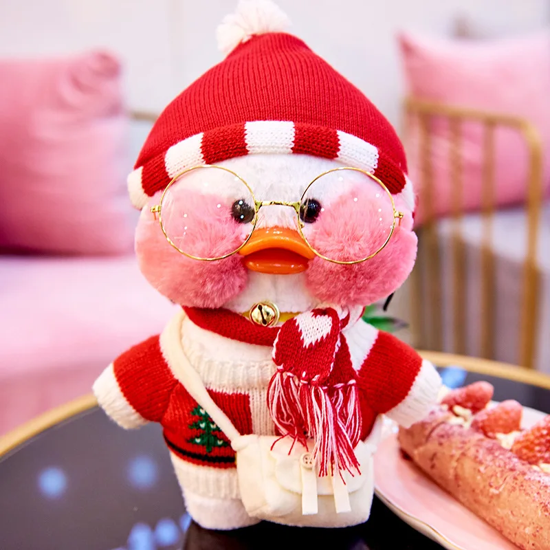 Plush Toys For Children 30cm Lalafanfan Sofe Duck Clothes Cute Stuffed Dolls Toy DIY Accessories Clothing Headband Kid Girl Gift | Игрушки и