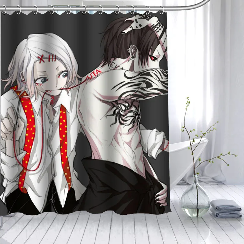 Анимэ Tokyo Ghoul для душа Шторы 3D Водонепроницаемый полиэстер ткань ванной высокой