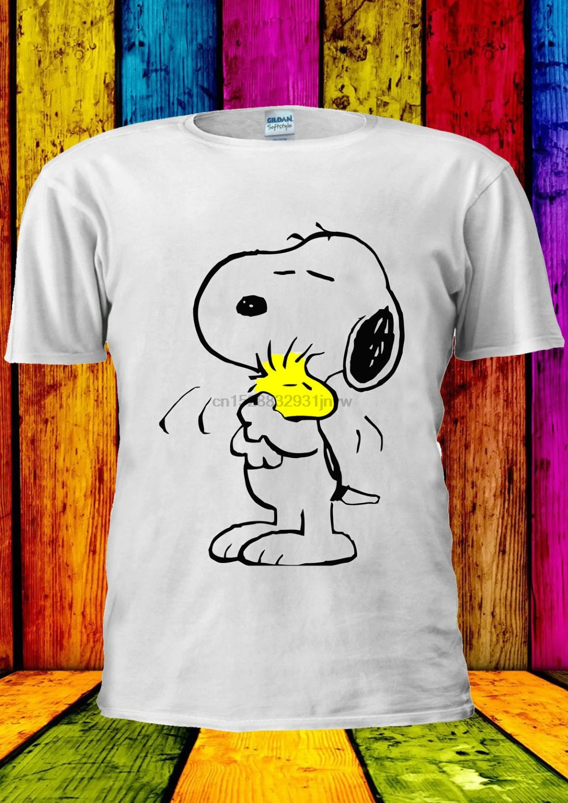 Snoopie тройник мультфильм Счастливый милый футболка жилет Топ для мужчин и женщин