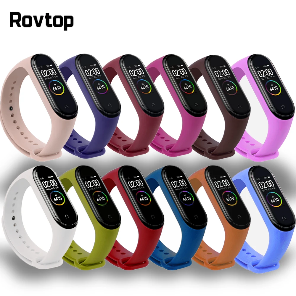 Bracelet For Xiaomi Mi Band 4 Wrist Strap For Xiaomi Mi Band 3 Silicone Strap MiBand 4 Bracelet Miband 3 Wriststrap For Xiaomi