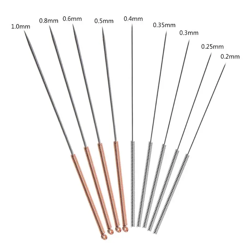 

5PCS 3D Printer Metal Nozzle Cleaning Needle Drill Bit 0.2mm-1mm for V6 Nozzles