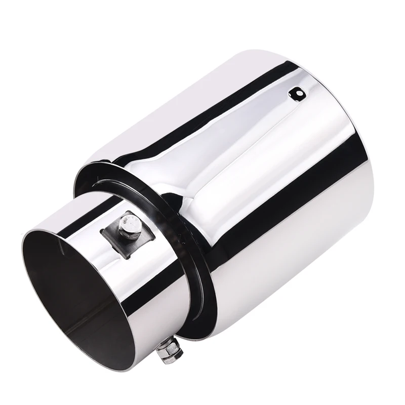 Универсальный выхлопной глушитель SPEEDWOW нержавеющая сталь хромированный с