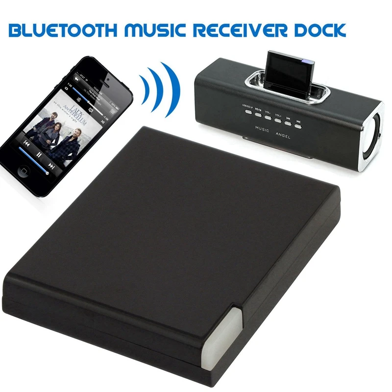

Bluetooth V2.0 A2Dp Music Receiver Adapter For Ipod For Iphone 30 Pin Dock Docking Station Speaker With 1 Led