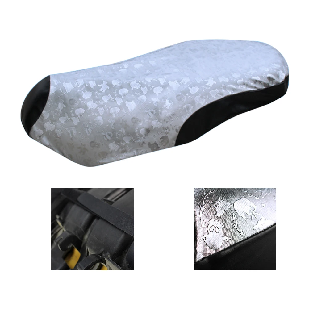 

Motorcycle Seat Cover Wear Resistance Thermal Insulation Cooling Sun Protection Summer Faux Leather Outdoor Rainproof Waterproof