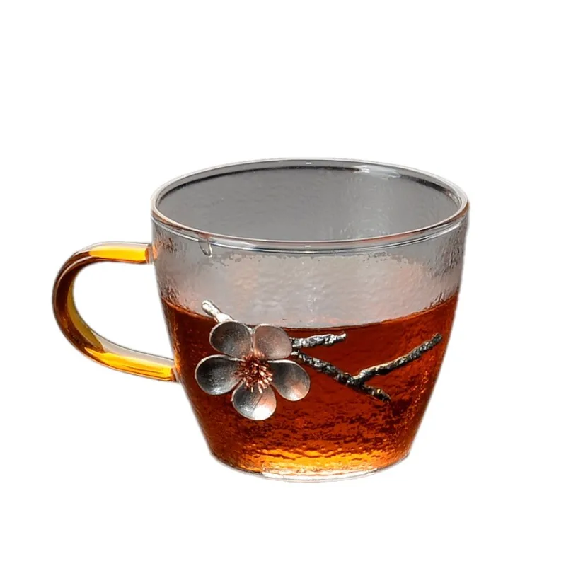 Винтажная чашка для чая Newyear 1 шт. термостойкая стеклянная кружка кофе и молока