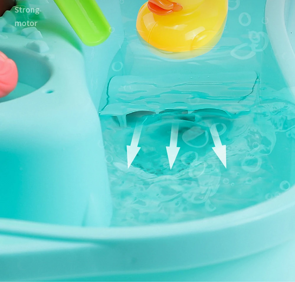 

Kids Fishing Toys Set with Sound and Light ElectricWater Cycle Fishing Game Set Funny Classic Toys for Children Gift