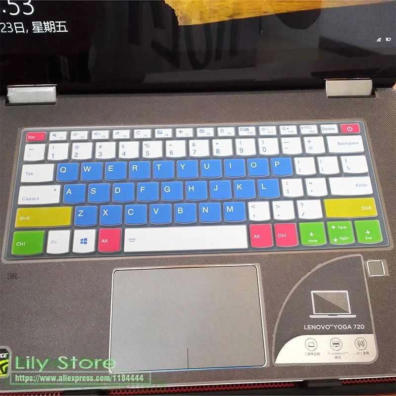 candyblue Силиконовый защитный чехол для клавиатуры для ноутбука lenovo Ideapad 330S-14 330s-14IKB 330S 14 ikb 330s-14ast 330s-14arr 330s-14lkb - Цвет: candyblue