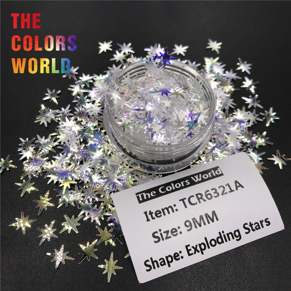 TCT 058 Polaris взрывающаяся звезда Форма блеск для ногтей estrella Полар флиса нейл арта