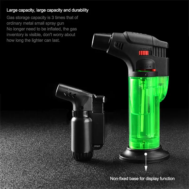 Windproof Turbo Lighter Butane Gas Lighters Refillable Cigarette Gas Cooker Torch Lighters Kitchen Tool