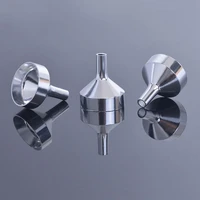 1pcs stainless steel funnel metal mini funnels transferring liquid for perfume split bottles container