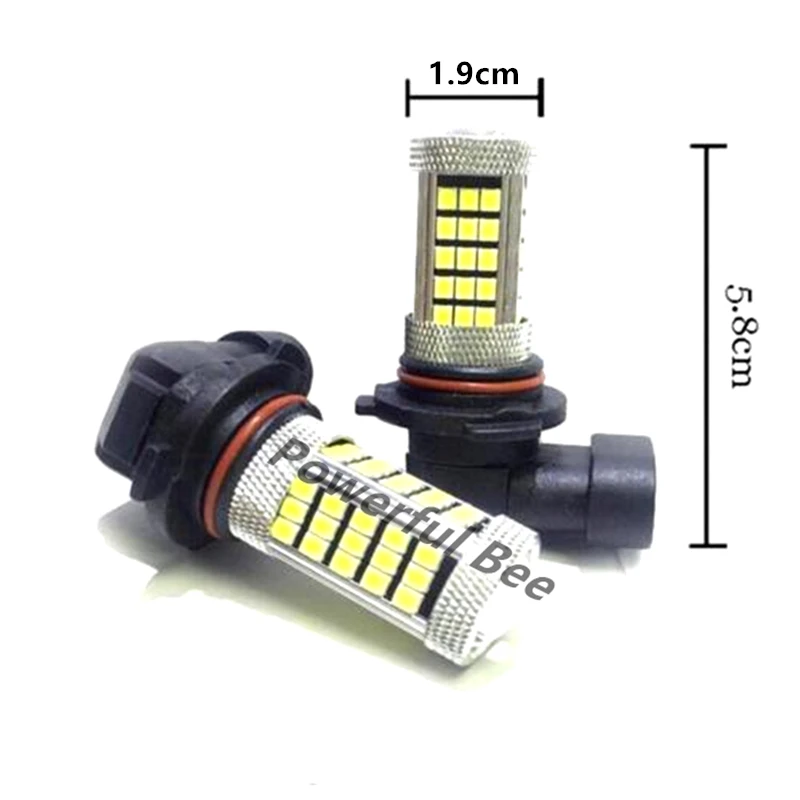 2 x HB4/9006 HB3/9005 66SMD Автомобильный светодиодный противотуманный фонарь белого и