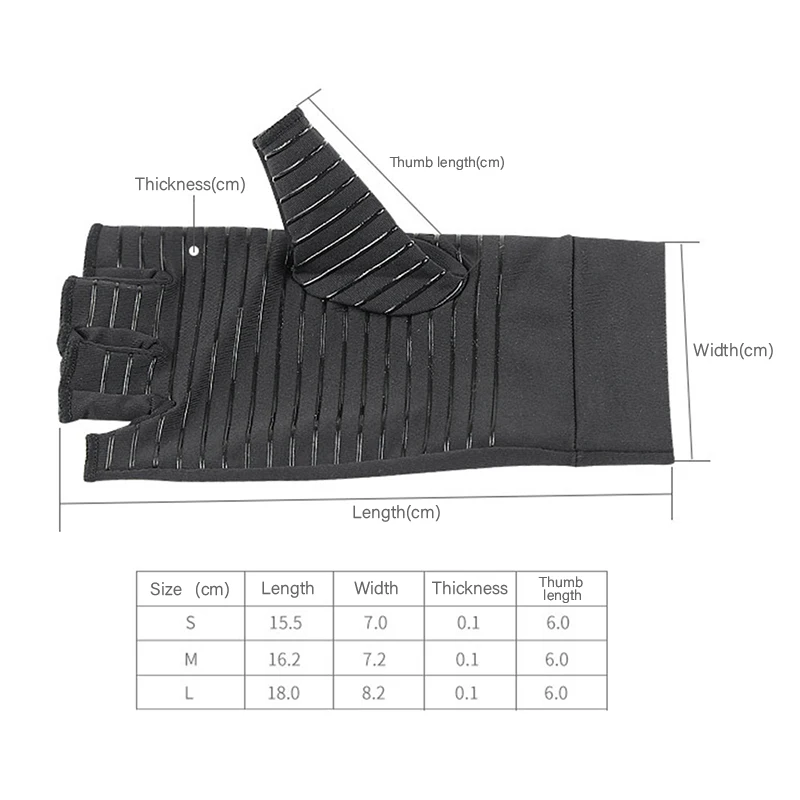 1 Pair Gloves Hand Joint Half Finger Anti-slip For Womens Mens Non-slip Training Half-finger | Аксессуары для одежды