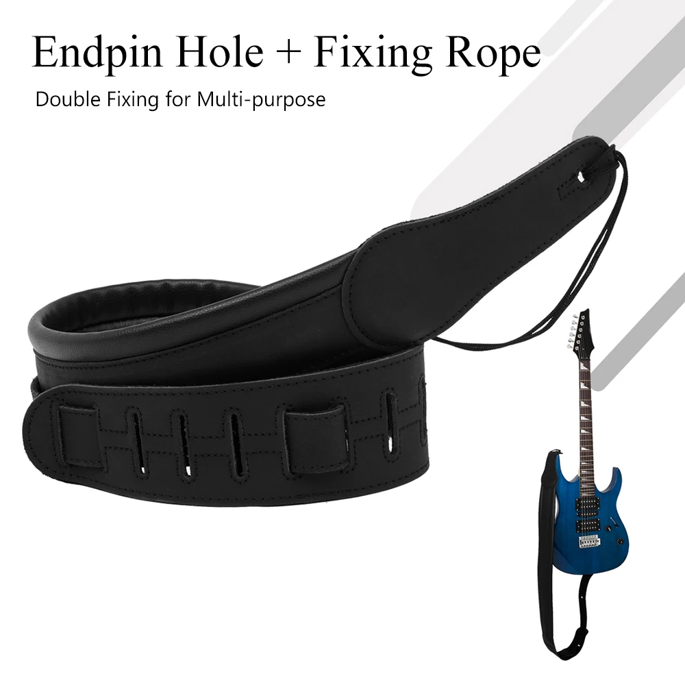 Кожаные струны инструменты плечевой ремень для гитары Толстая широкая
