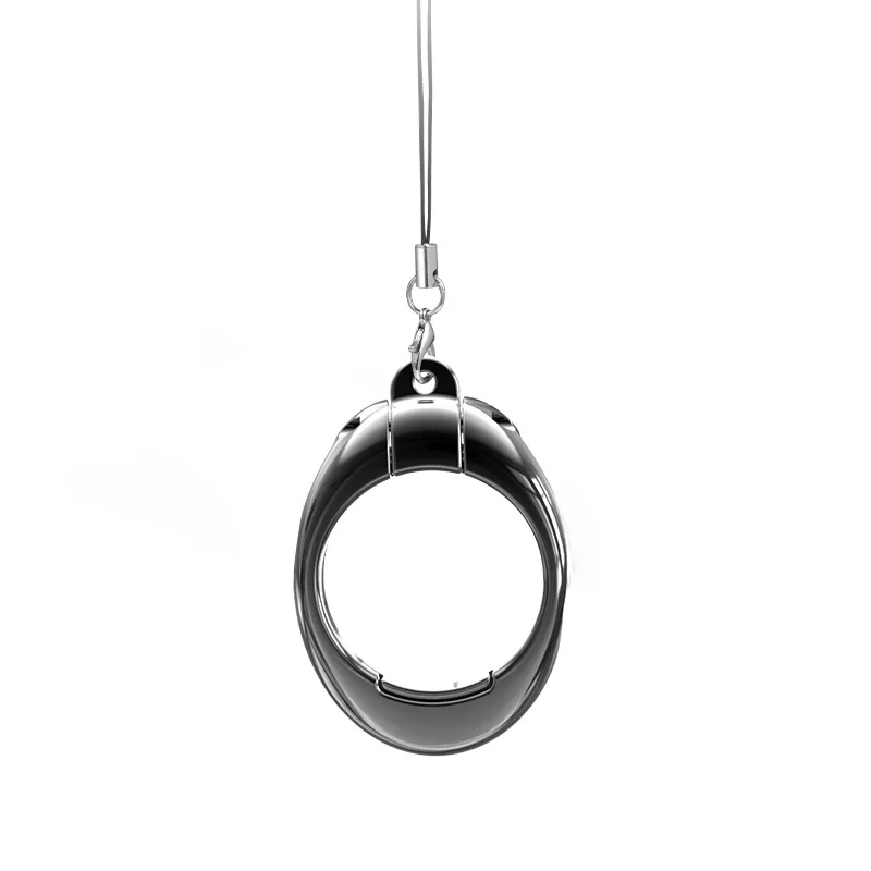 

Mobile phone lanyard Metal ring ring Dual-purpose bracket lanyard Unisex U disk mobile phone lanyard anti-drop short lanyard