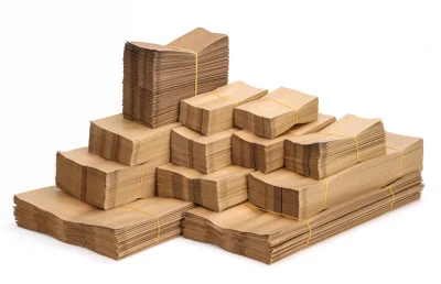 Бумажный пакет коричневый из крафт-бумаги подарочные пакеты упаковка для