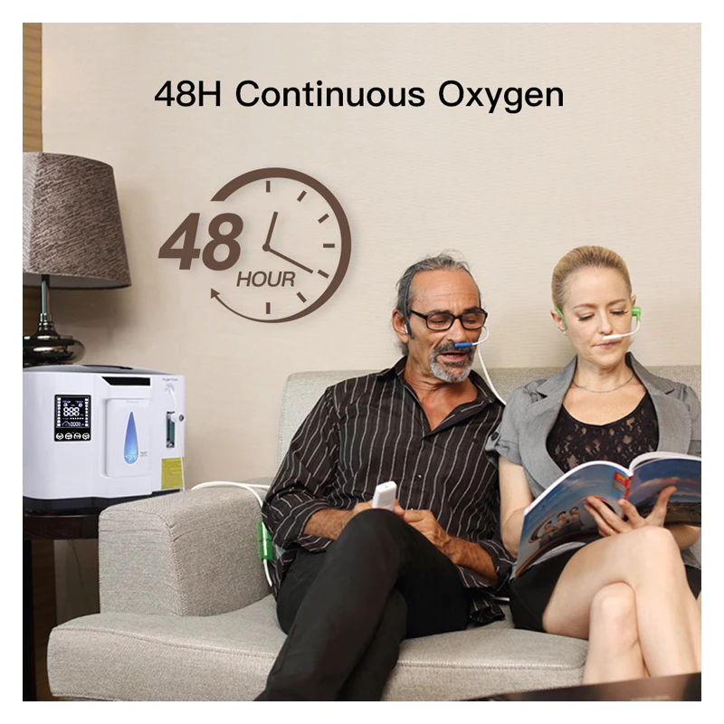 

DE-1A 110v / 220v Oxygen Generator Air Purifier 1-7L Oxygen Generator Household Oxygen Generator Can Modulate Oxygen Machine