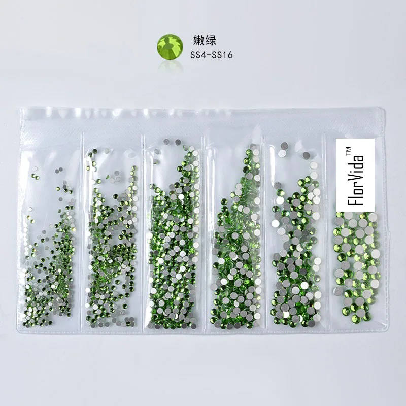 03 FlorVida 1 комплект смешанные 6 Размеры, дизайн ногтей Стразы драгоценные камни AB многоразмерные стеклянные стразы для ногтей 3D украшения кристалл - Цвет: 03