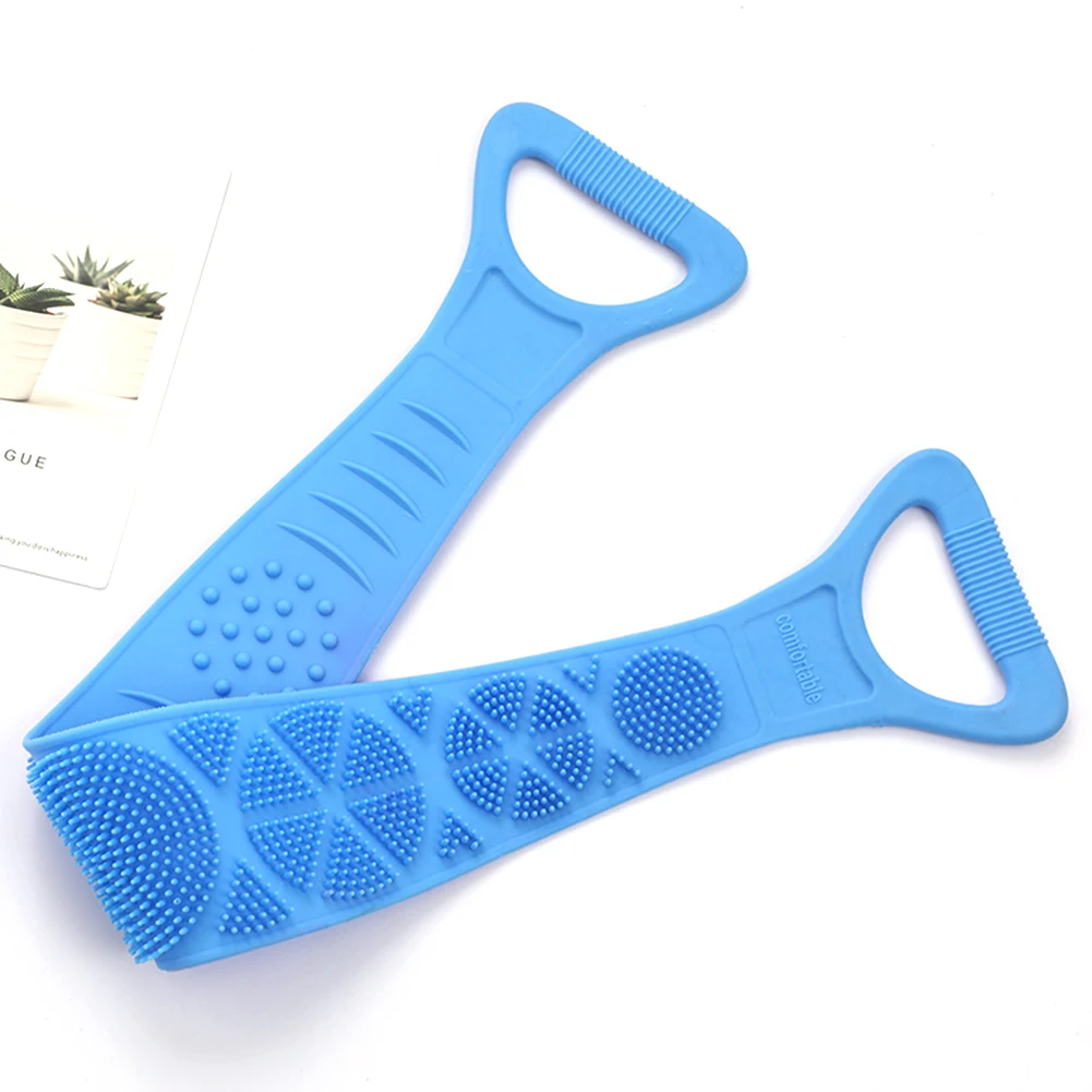 

New Magic Silicone Brushes Bath Towels Body Brush Bath Belt Exfoliating Back Brush Belt Wash Skin Household Clean Shower Brushes