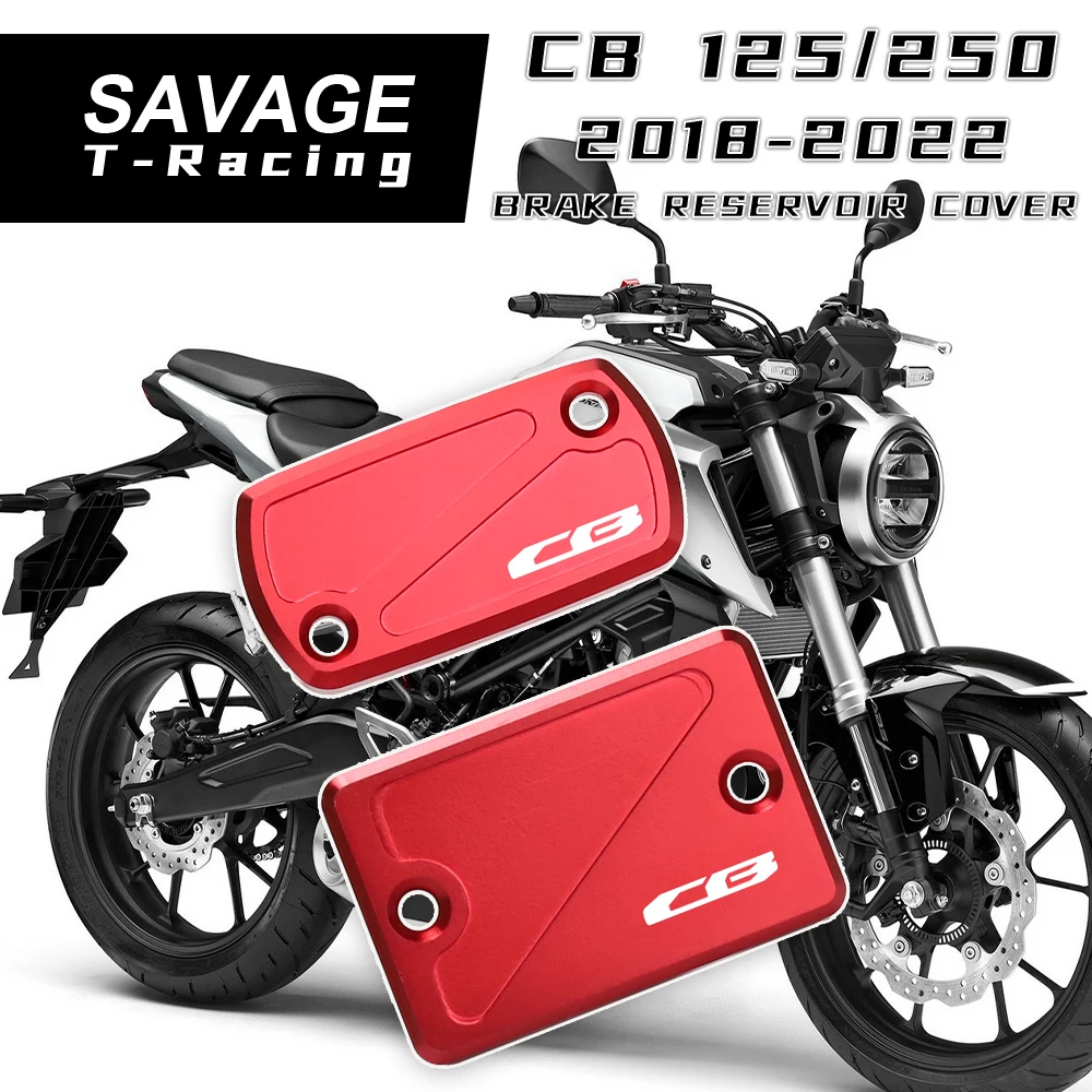 

Front Rear Brake Reservoir Cover For HONDA CB 125R 150R 250R 300R 2018-2022 Motorcycle Accessories CNC Motorbike Oil Fluid Cap