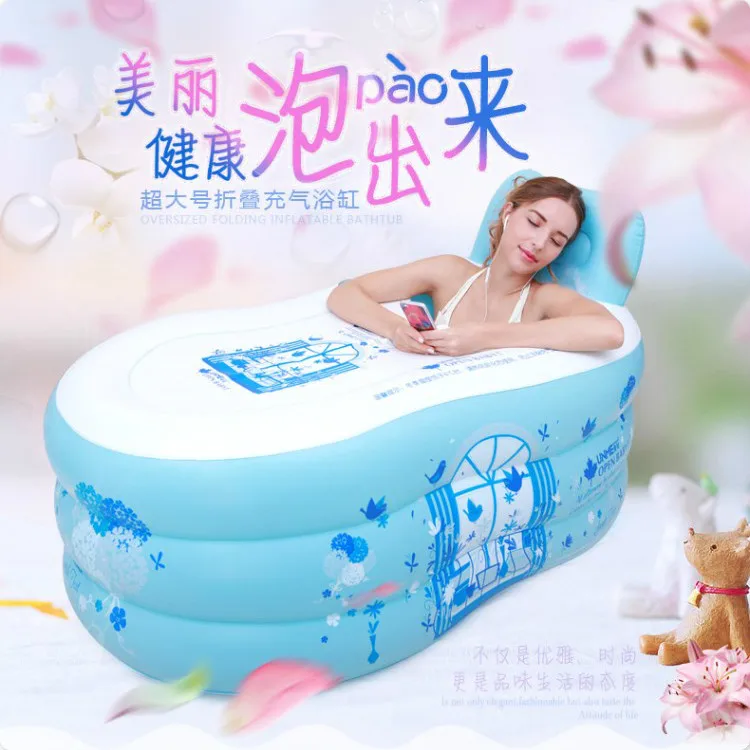 Взрослый надувной банный бак одиночный домашний для взрослых складной и