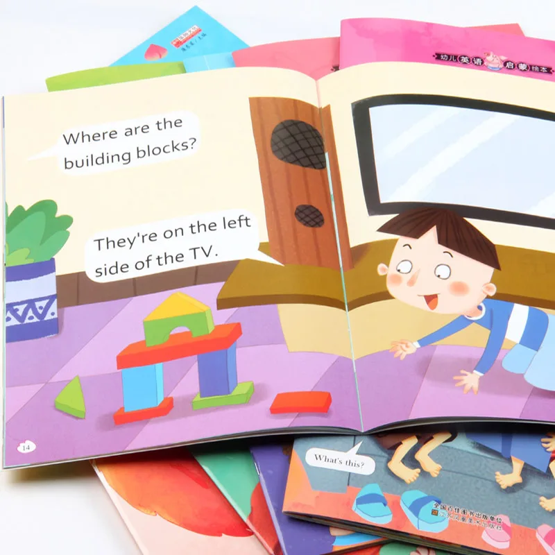 10 книг/набор английских книг для детей Чтения цветных рассказов детских