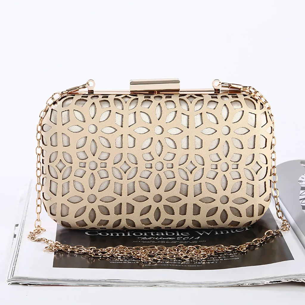2019 хит продаж женские сумки Классическая вечерняя сумочка полый клатч ручной