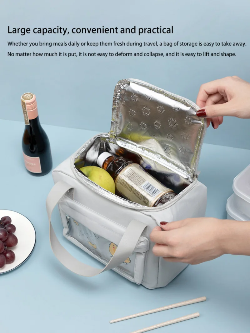 Теплоизолированные сумки для обеда 7 цветов женщин и детей сумка тоут