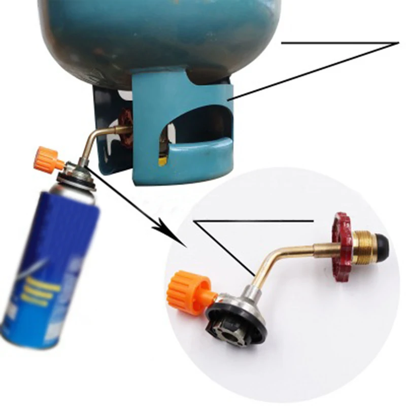 

1PC Outdoor Camping Butane High Quality Gas Butane Cylinder Tank Refill Safety Switching Connector Refillable Adapter Valve
