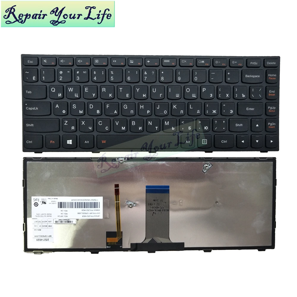 Клавиатура для ноутбука Lenovo G40 G40-30 G40-45 G40-70 G40-80 B40-30 B40-45 B40-70 RU русская черная с