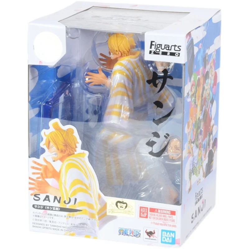 

BANDAI F.Zero One Piece Anime Figure Vinsmoke Sanji Kimono PVC Action Figure Collection Decoration Model Kids Toy For Boys