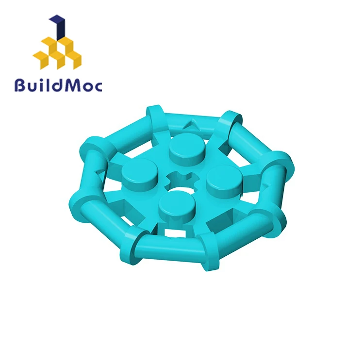 BuildMOC 75937 Модифицированная пластина 2x2 с рамкой восьмиугольный для строительных