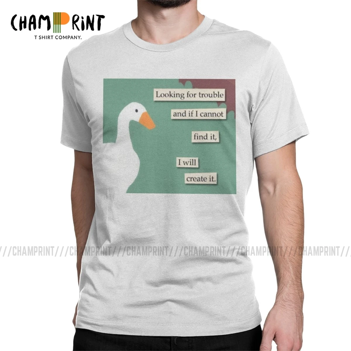 Футболка мужская с круглым вырезом тенниска без названия ищем неудобств рубашка