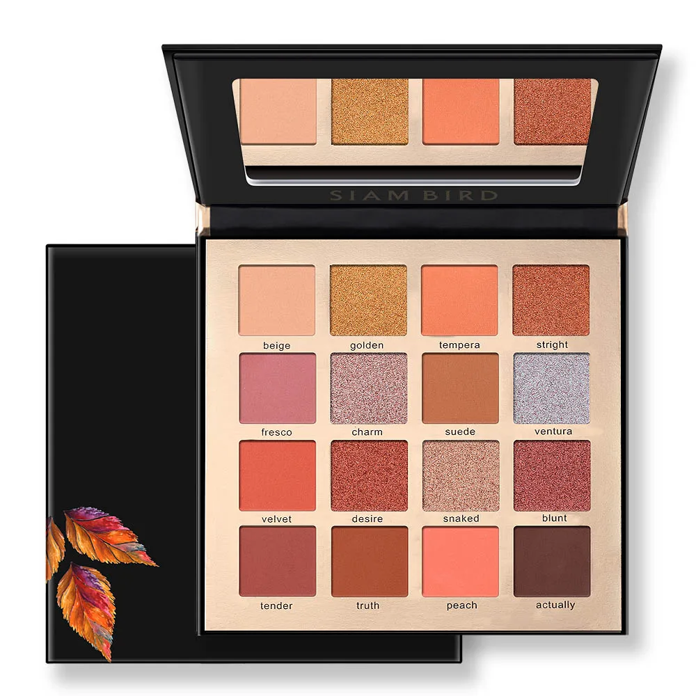 16 Colors Siam Bird 12 Цветов Тени Для Век Для Макияжа Профессиональная Палетка теней Матовый Блеск яркий Тени для век Пигмент Палетки - Цвет: 16 Colors