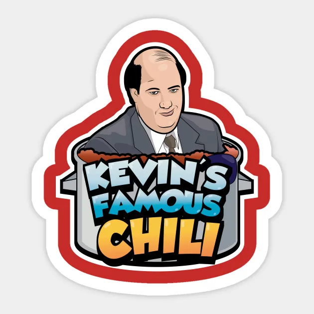 1 шт. знаменитая наклейка Кевина Чили для офиса чехол на колесиках рюкзак стол ПВХ