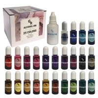25colors diy craft epoxy resin diffusion pigment alcohol ink liquid colorant dye