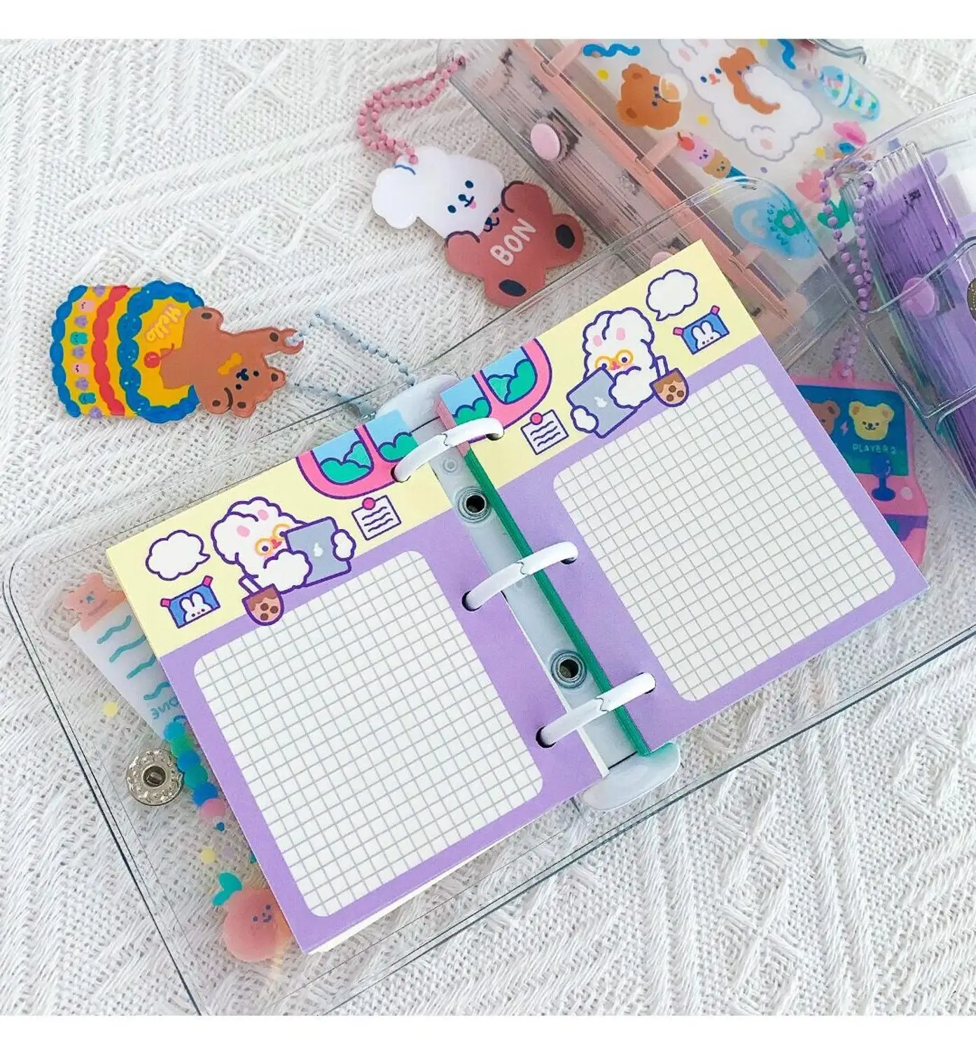 90 шт &quotМедведь&quot &quotКролик&quot &quotлистов отрывного блокнота пополнения чернил