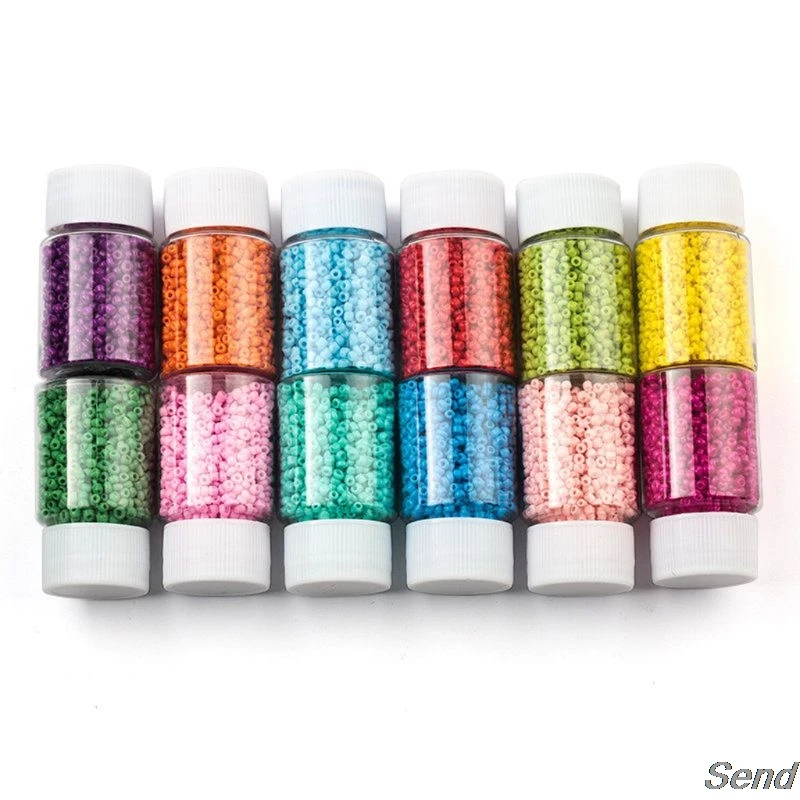 10 цветов 2 мм мини пони стеклянные бусины поделки из бисера браслет ожерелья