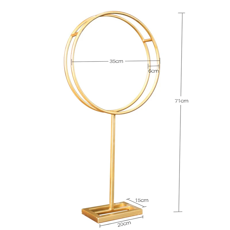 

JAROWN Iron Flower Stand Vase Wrought Artificial Flower Table Centerpieces Wedding Decoration Road Guide Home Party Props