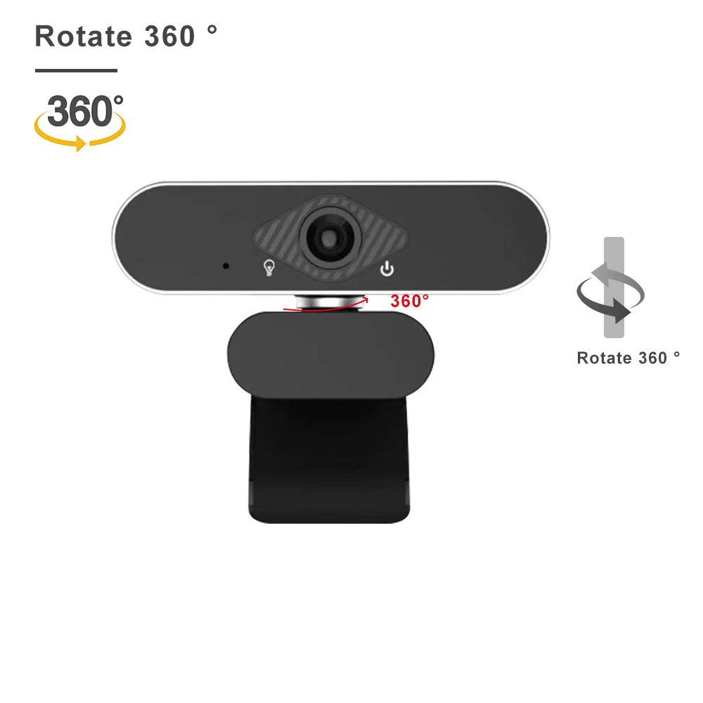 1080P Веб камера для компьютера 2 0 USB Stream HD веб с поворотом на 360 ° встроенный двойной