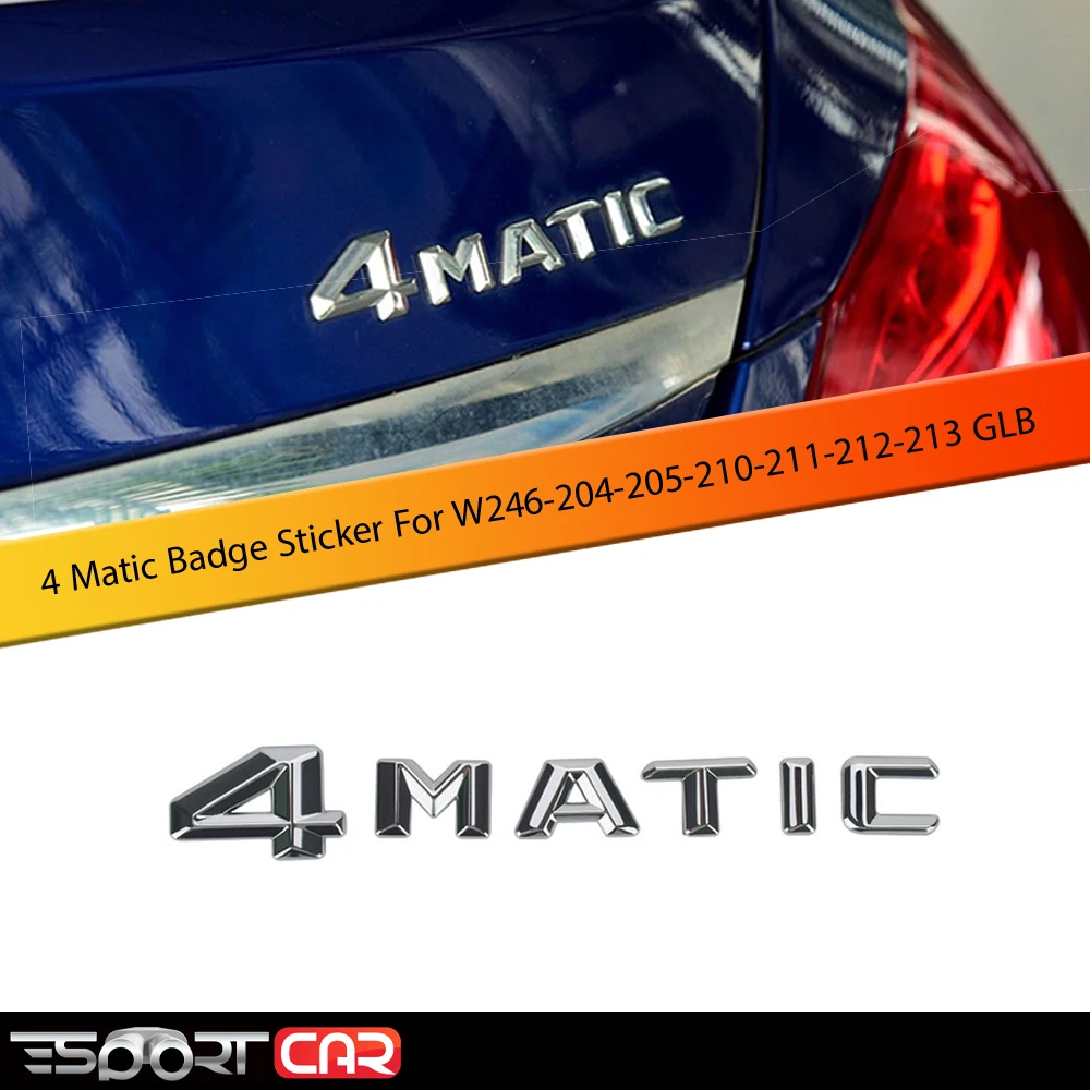 4matic буквы номер Стикеры 3D автомобиля задний багажник эмблемы Наклейка для W203 W204