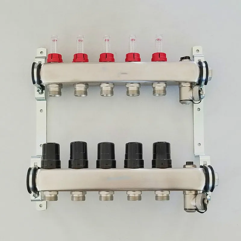 Домашний водонагревательный коллектор DN25 из нержавеющей стали 304 визуальный