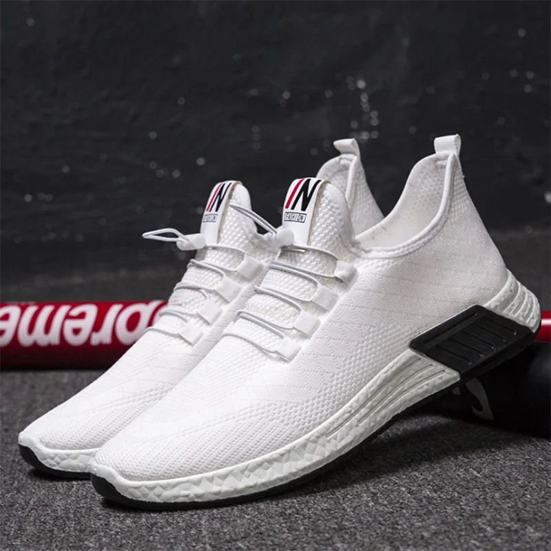 

2020 Autumn New Style Fashion Outdoor Running Breathable Lightweight Non-Slip Shoes Adult Male Trainers Flyingh Mesh Sneakers