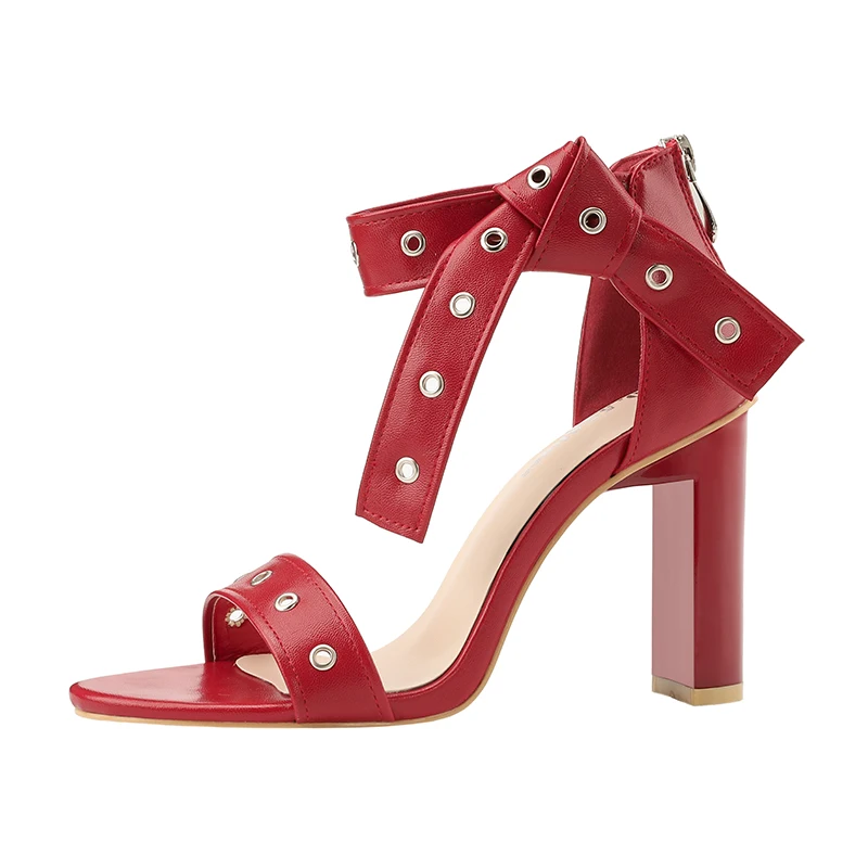 2018 г. летние элегантные модные женские кожаные босоножки на высоком толстом