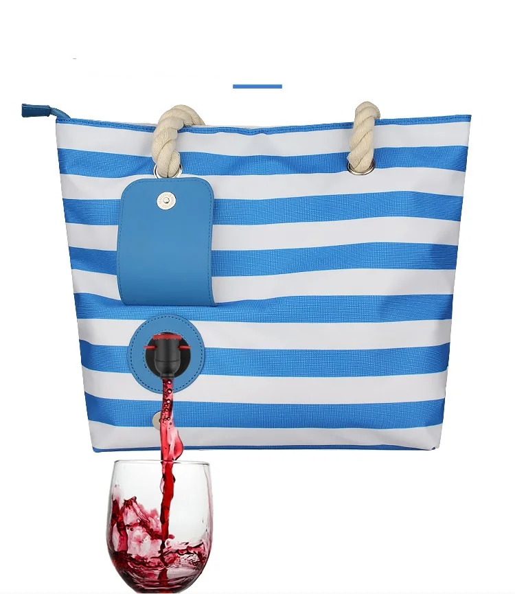 

Пляжный мешок для вина, изолированный мешок для вина, портативный открывающийся мешок для пикника, вина, льда