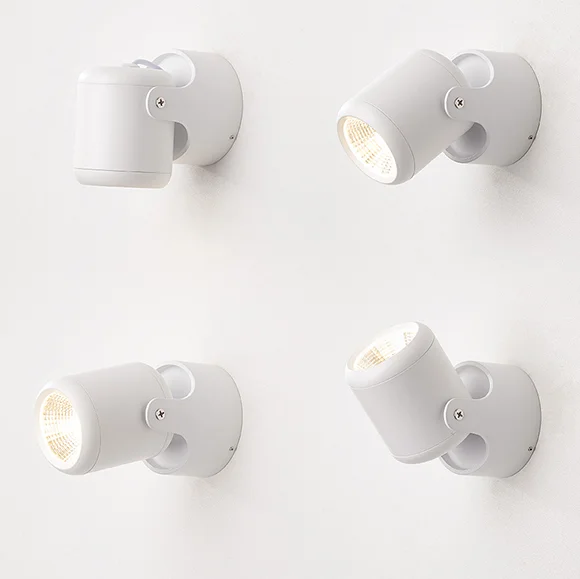 

Mini LED Wall Lamp Rotating and Swing Classic black / white style overall design parsimony appears to be agile WY50621