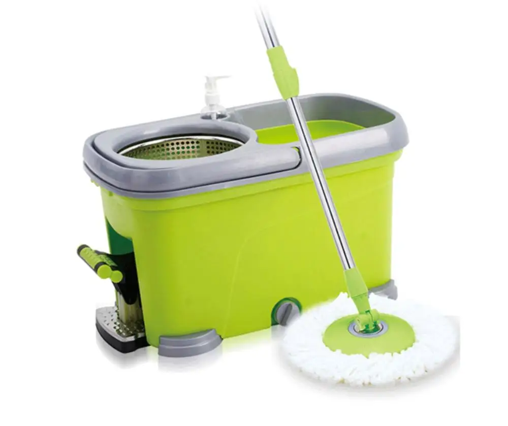 Поворачивающаяся на 360 градусов швабра с ведром умная Швабра для мытья полов и