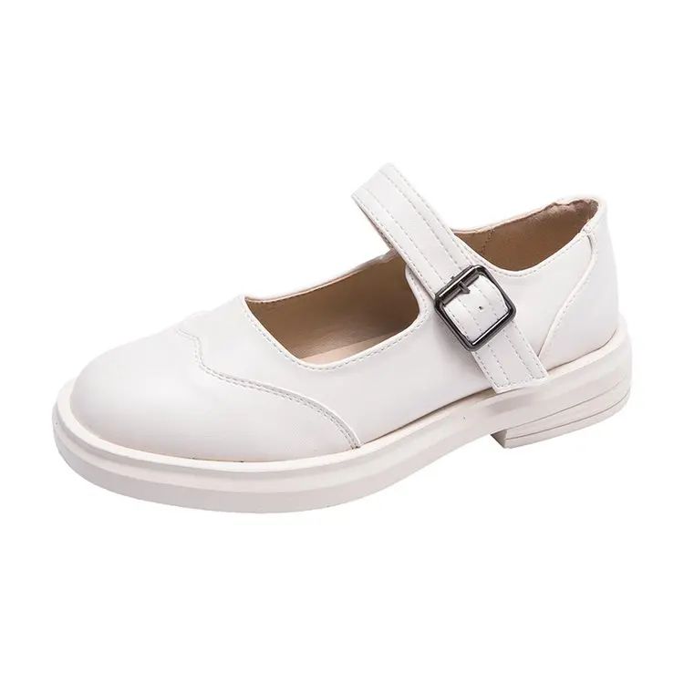 Маленькие кожаные туфли Женская обувь в британском стиле новинка весны 2020