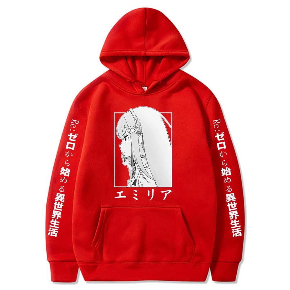 Толстовка мужская с забавным аниме Re:zero-start Life In other World